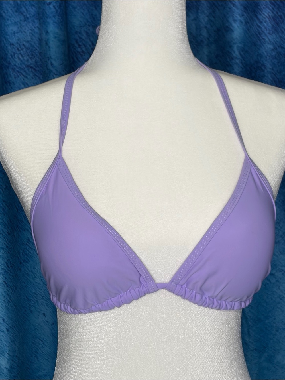 Lavender Triangle Bikini Top